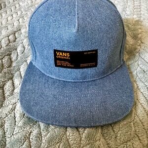 Vans Five-Panel Cap in Light-Blue Denim
